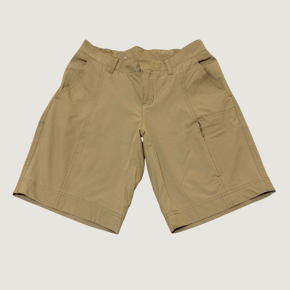32 Degrees Cool Womens Khaki Cargo Shorts Tan Stretch Outdoor Active Size XS (2)